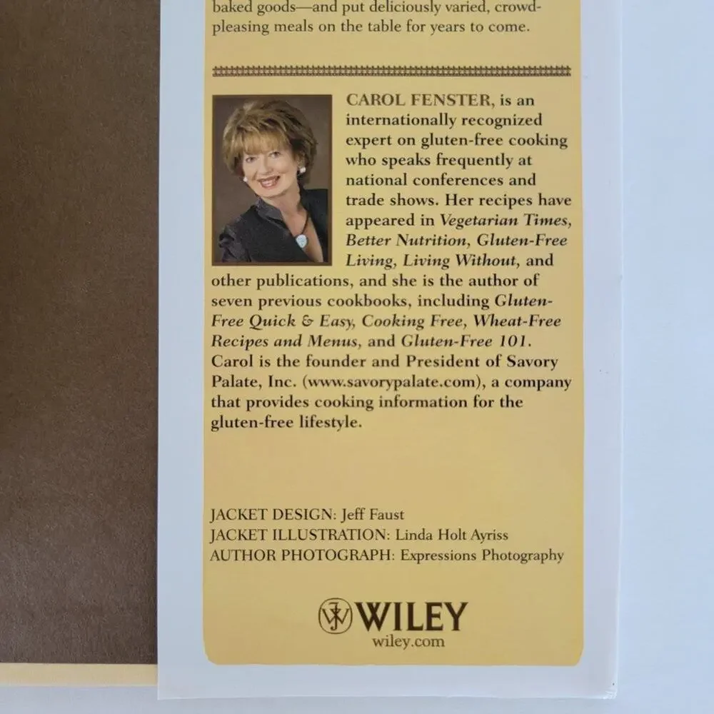 Carol Fenster 1000 Gluten Free Recipes Hardcover Cookbook 2008 Wiley Kitchen